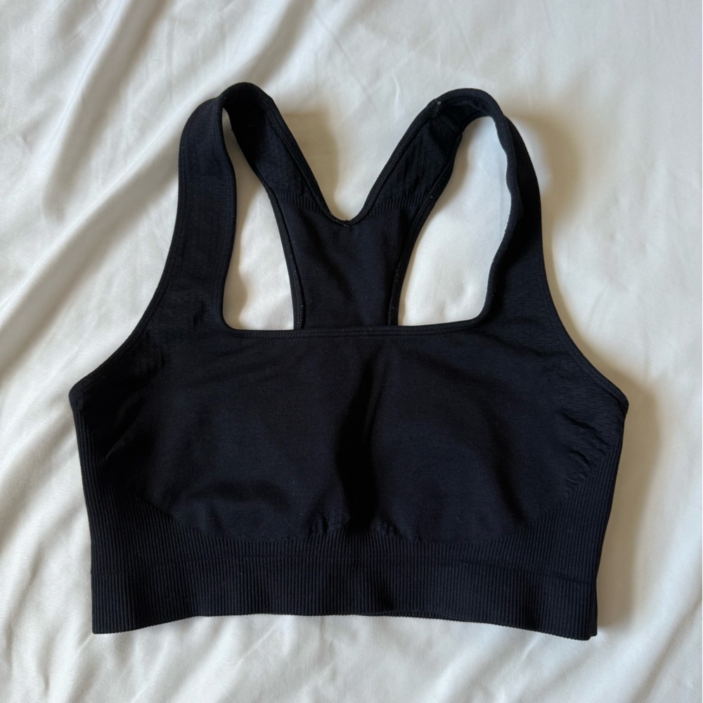 Black Racerback Sports Bra